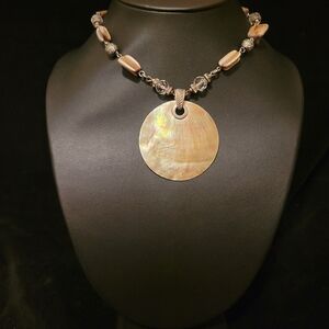 Estate Cookie Lee Abalone Shell Necklace